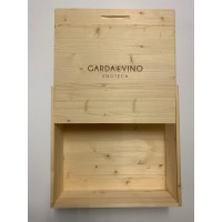 CASSETTA IN LEGNO ARTIGIANALE PER 3/4 BOTTIGLIE - GARDA & VINO SHOP